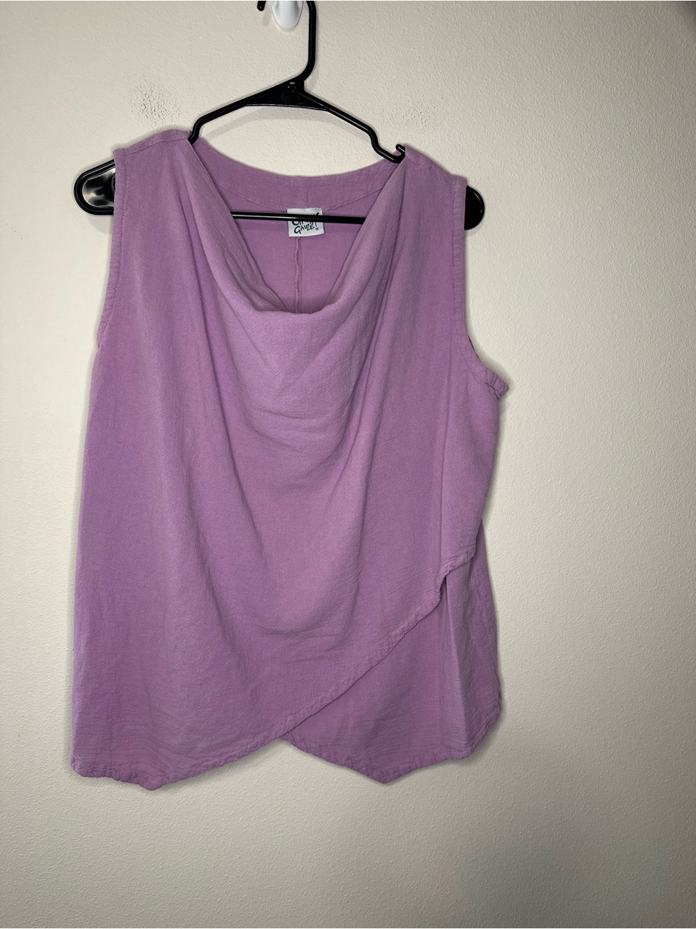 Oh my gauze! Purple 100% cotton tank size 2 (large) oversized